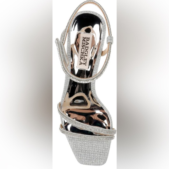 $225 Badgley Mischka Size 6 Unity Wedge Heel Sandal Shoe NWB - Picture 4 of 12